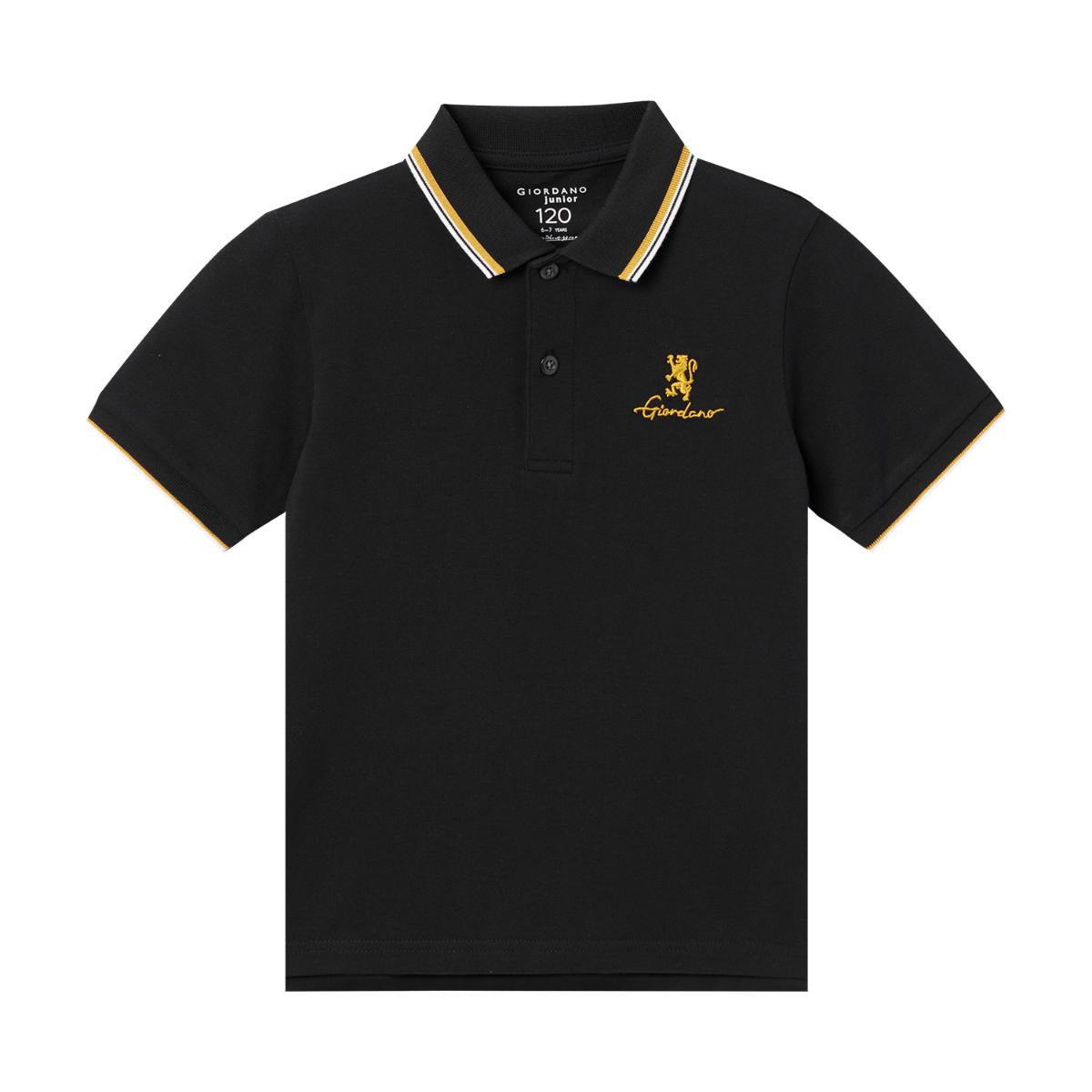 Junior's Slim Fit Cotton Pique Signature Embroidery Polo