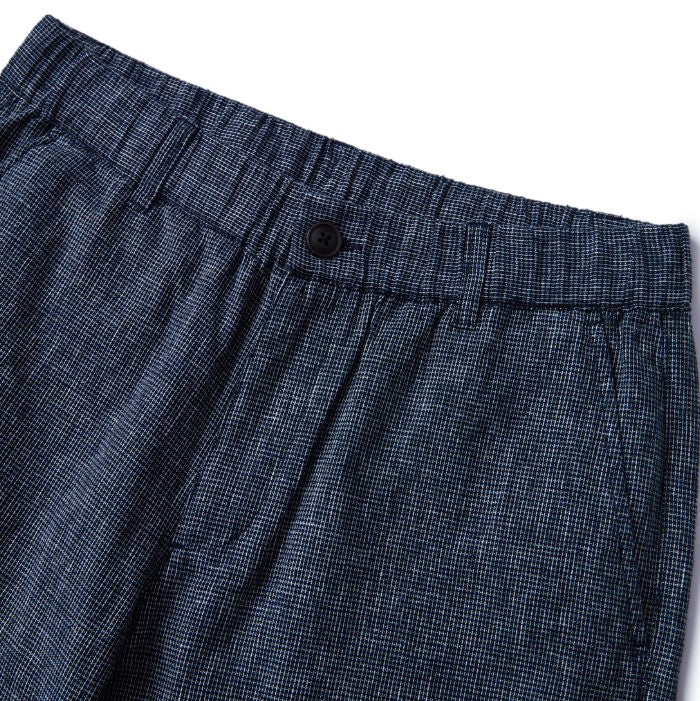 Men's Shorts Linnen/Cotton Plan Wave Low Rise Slim Triple Elastic Wrest Bermuda