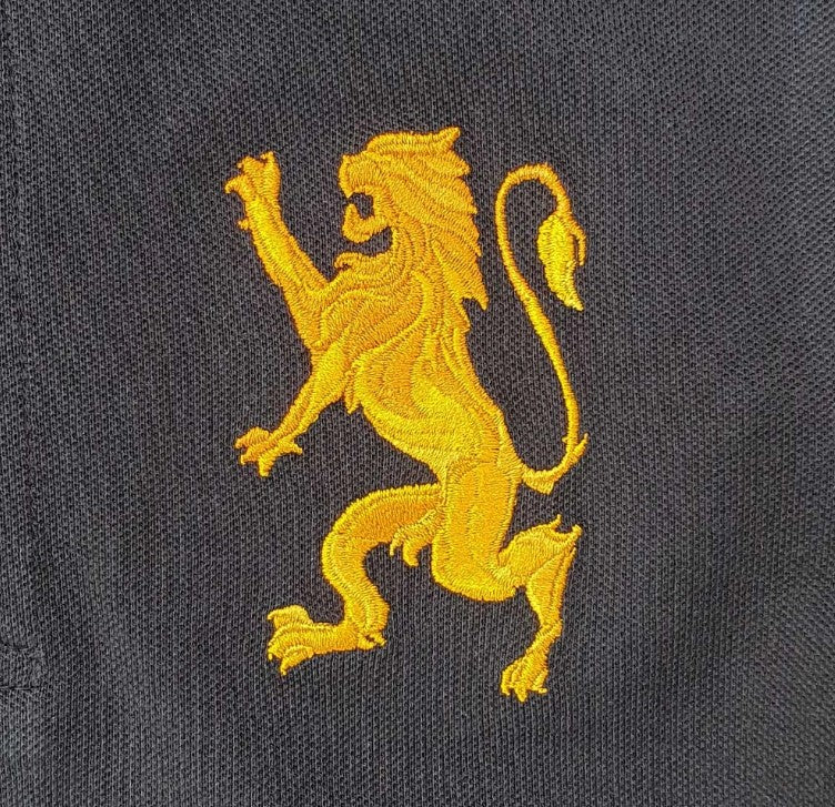 Kids' Lion Polo: 3D Embroidery, Comfort Piqué, Classic Style