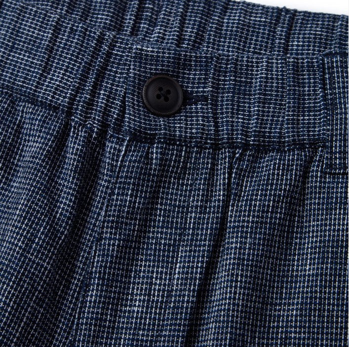 Men's Shorts Linnen/Cotton Plan Wave Low Rise Slim Triple Elastic Wrest Bermuda