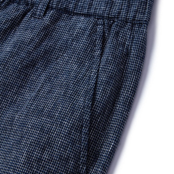 Men's Shorts Linnen/Cotton Plan Wave Low Rise Slim Triple Elastic Wrest Bermuda