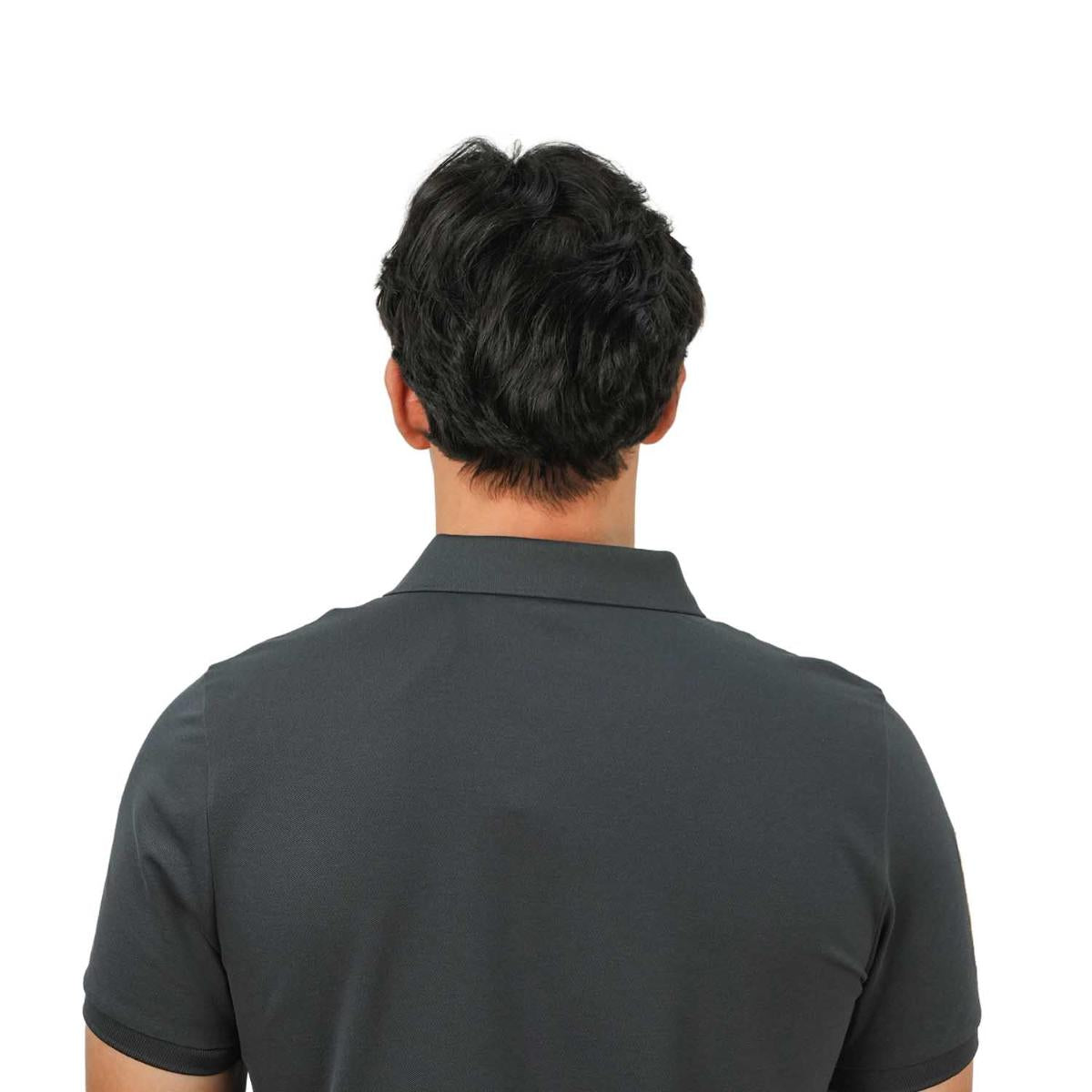 Men's 3D Lion Polo: Slim Fit, Bold Embroidery, Premium Pique