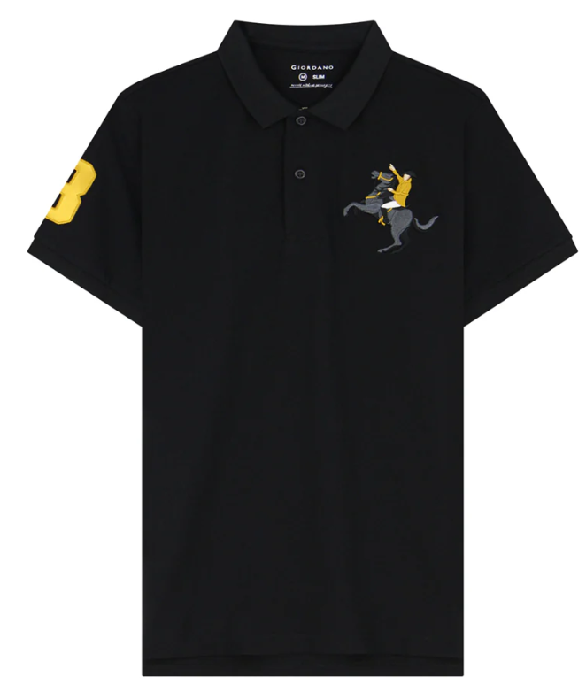 Men's Slim Fit Cotton Short Sleeve Napoleon Polo