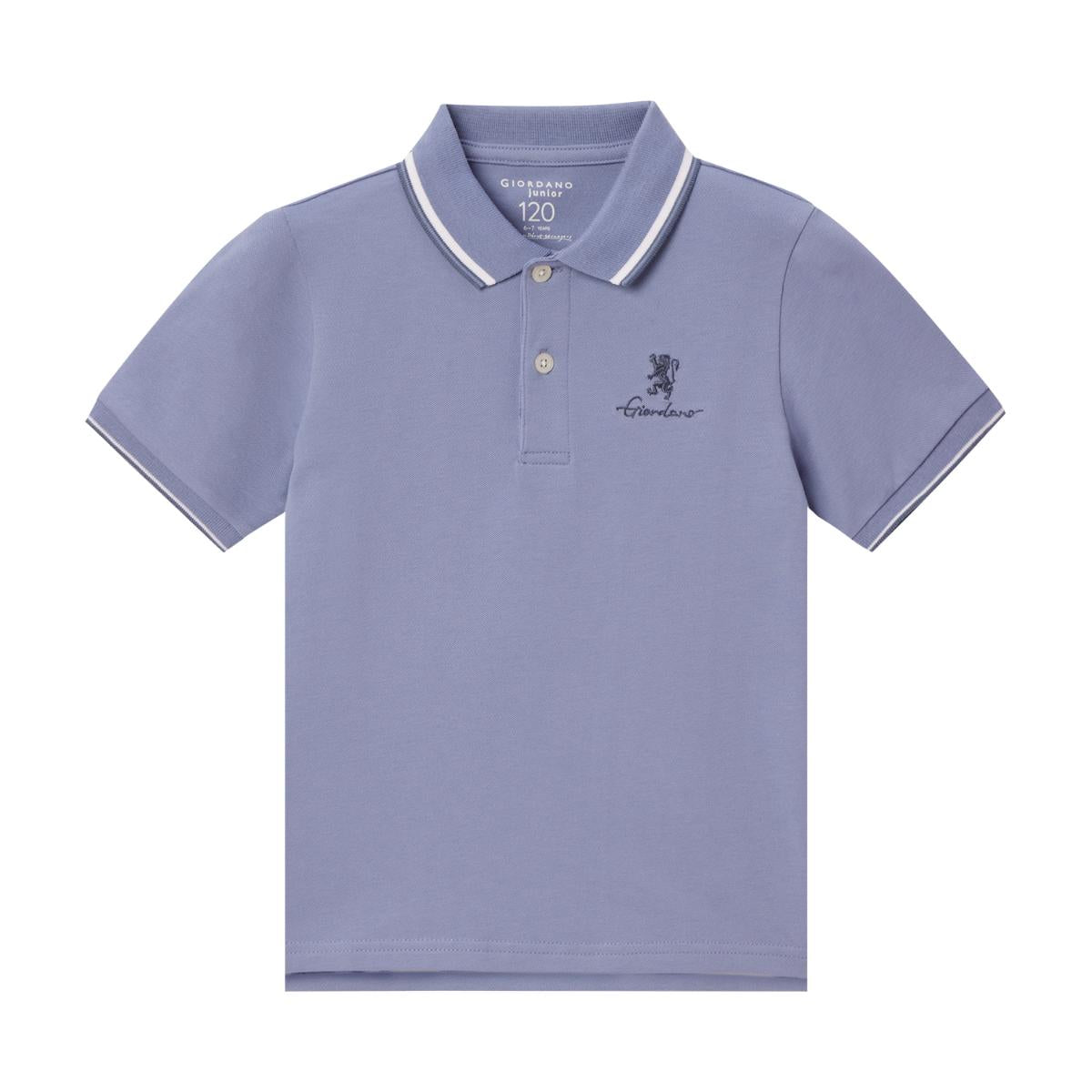 Junior's Slim Fit Cotton Pique Signature Embroidery Polo