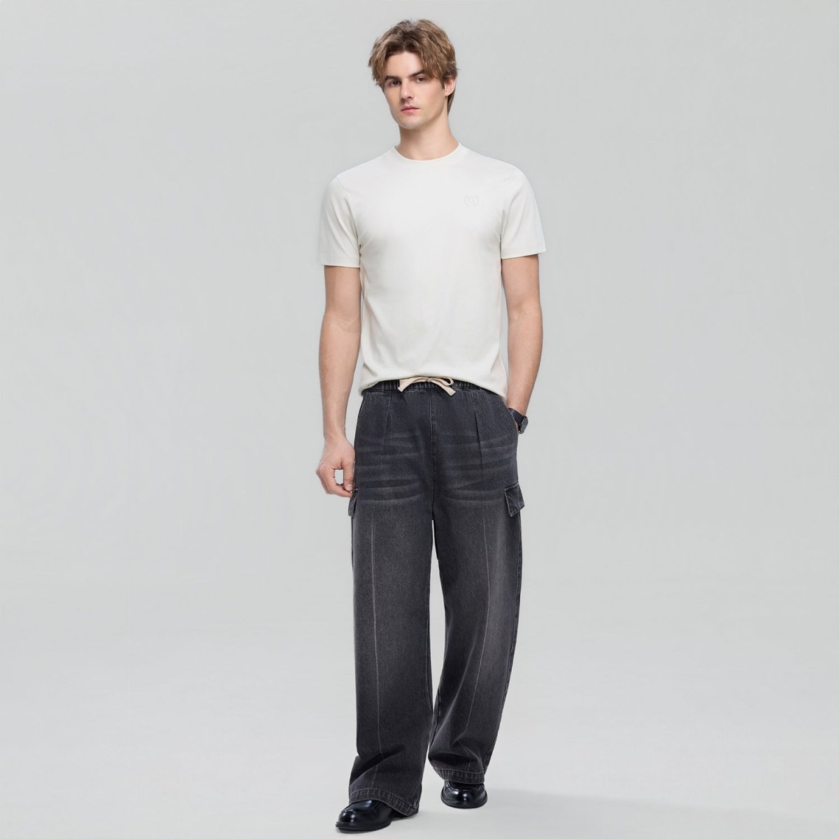 Men's Slim Fit Liquid Touch Cotton Crew Neck Tee