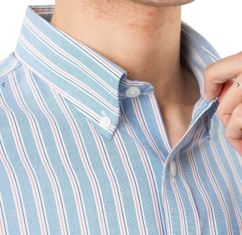 Men's Wrinkle-Free Long Sleeve Cotton Oxford Shirt