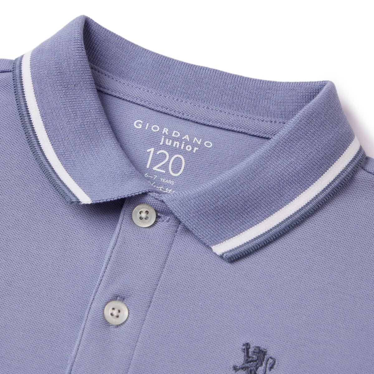 Junior's Slim Fit Cotton Pique Signature Embroidery Polo