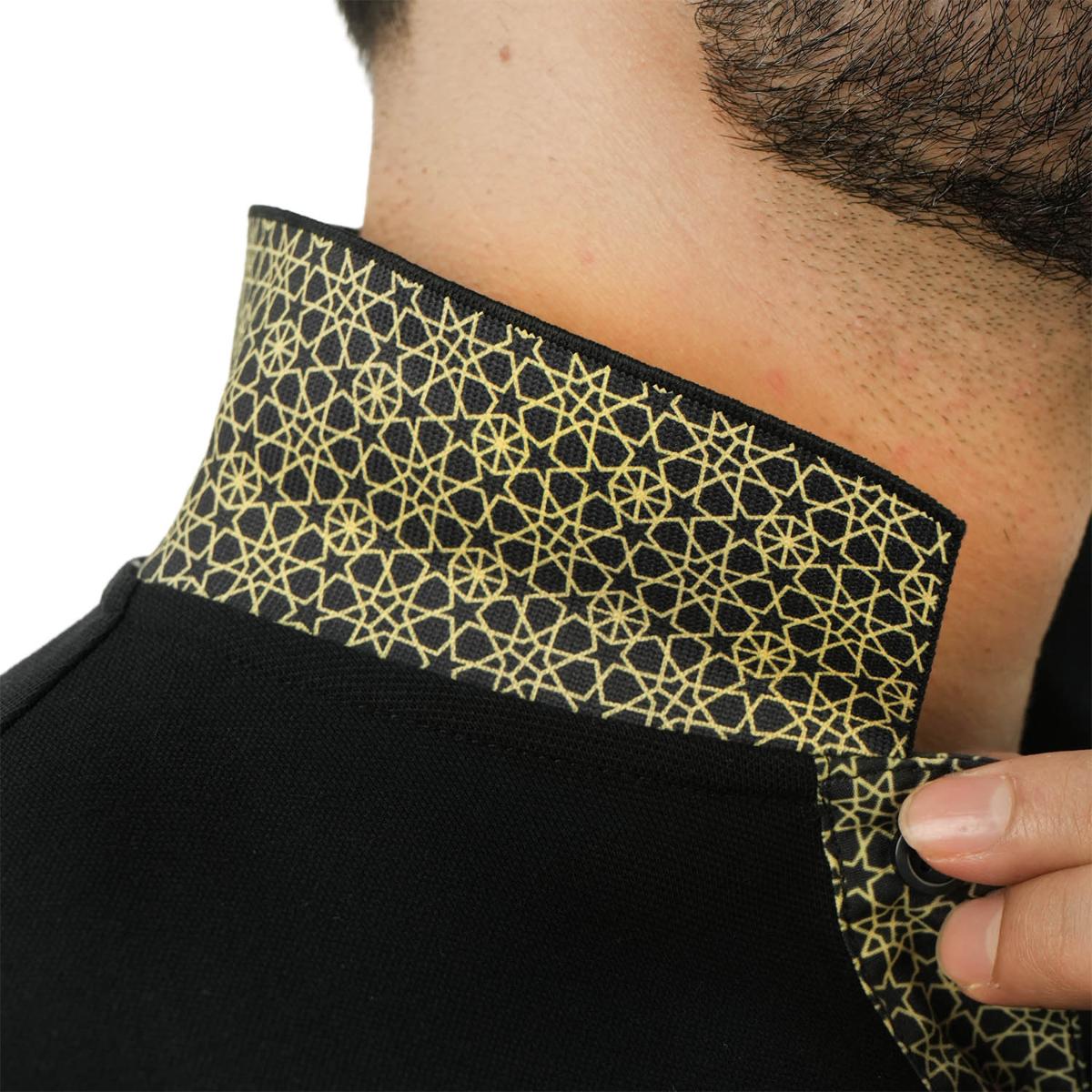 Men's 3D Lion Polo: Slim Fit, Bold Embroidery, Premium Pique