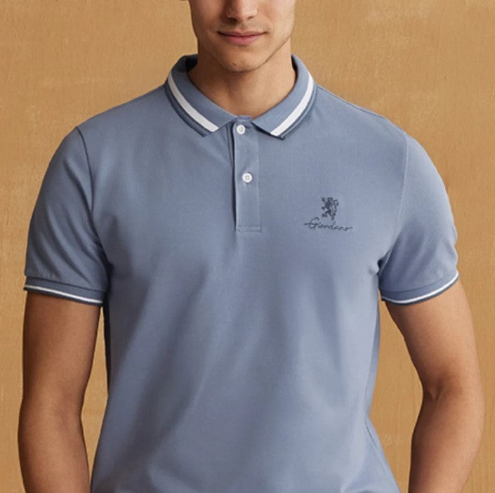 Men's Classic Slim Fit Polo with Signature Embroidery