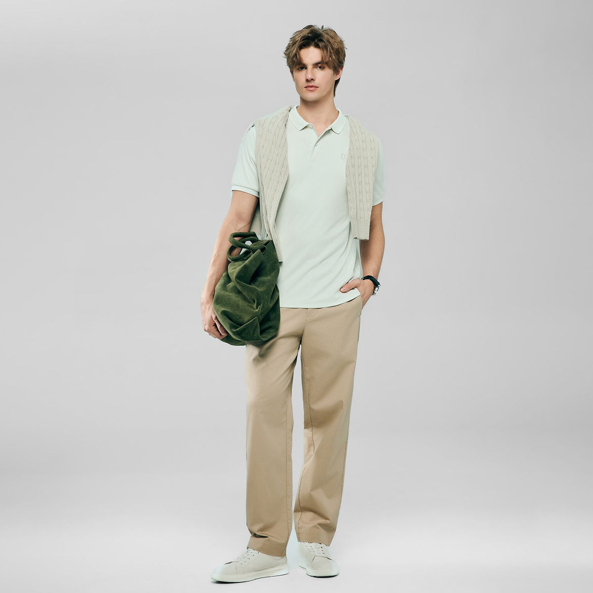 Men’s Liquid Touch Slim Fit Cotton Interlock Polo