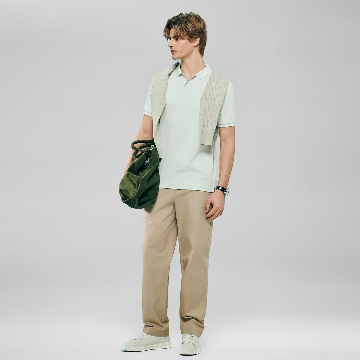 Men’s Liquid Touch Slim Fit Cotton Interlock Polo