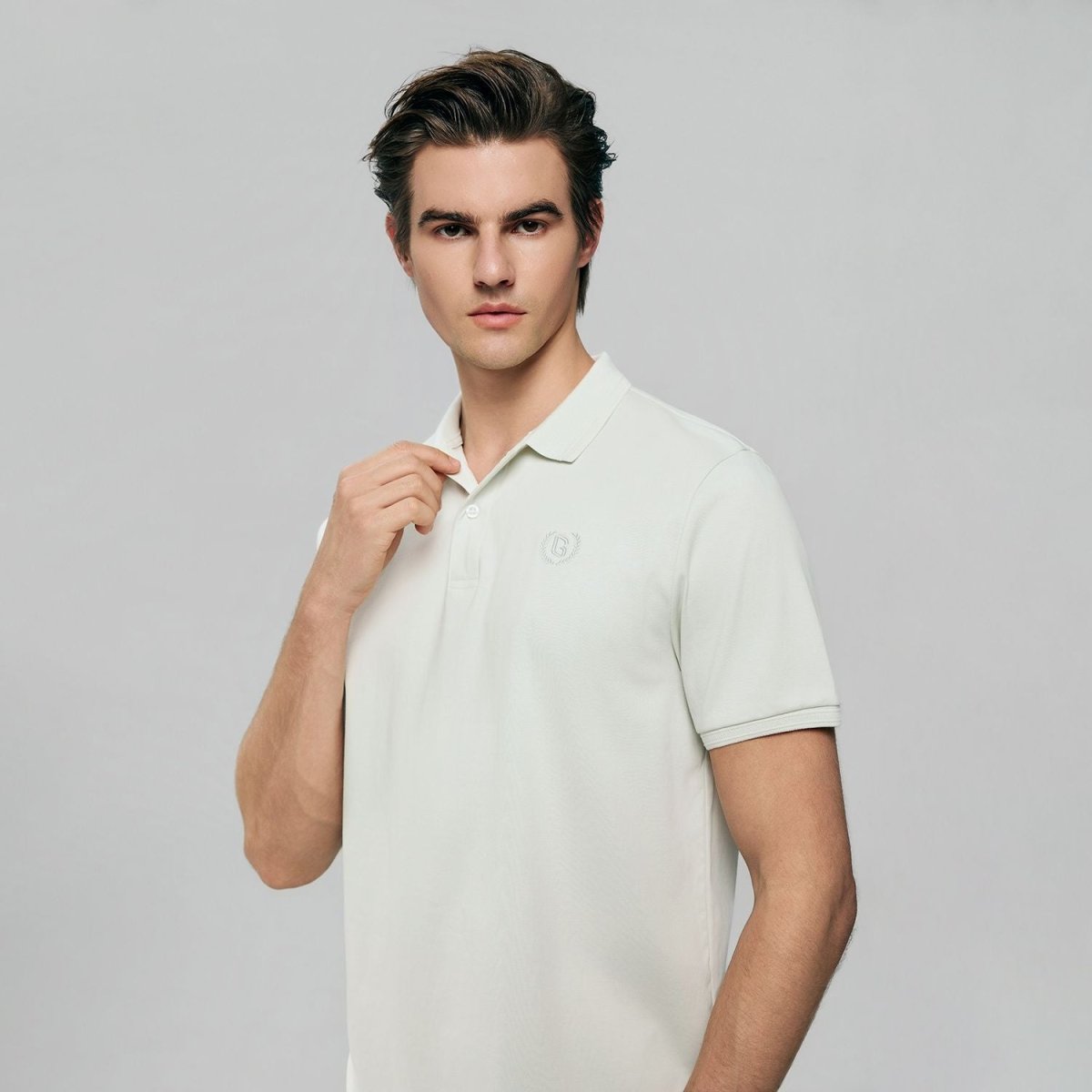 Men Slim Liquid Touch Cotton Polo Shirt