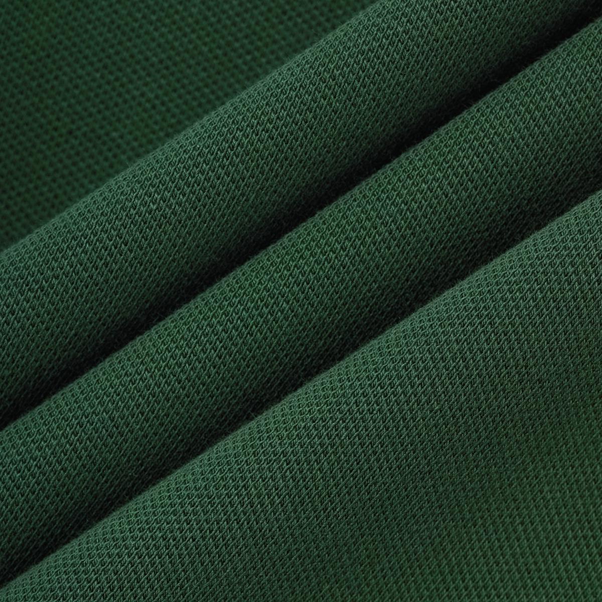 قميص بولو نسائي من القطن بيكيه مطرز بجرأة - قصة ضيقة، وأكمام قصيرة