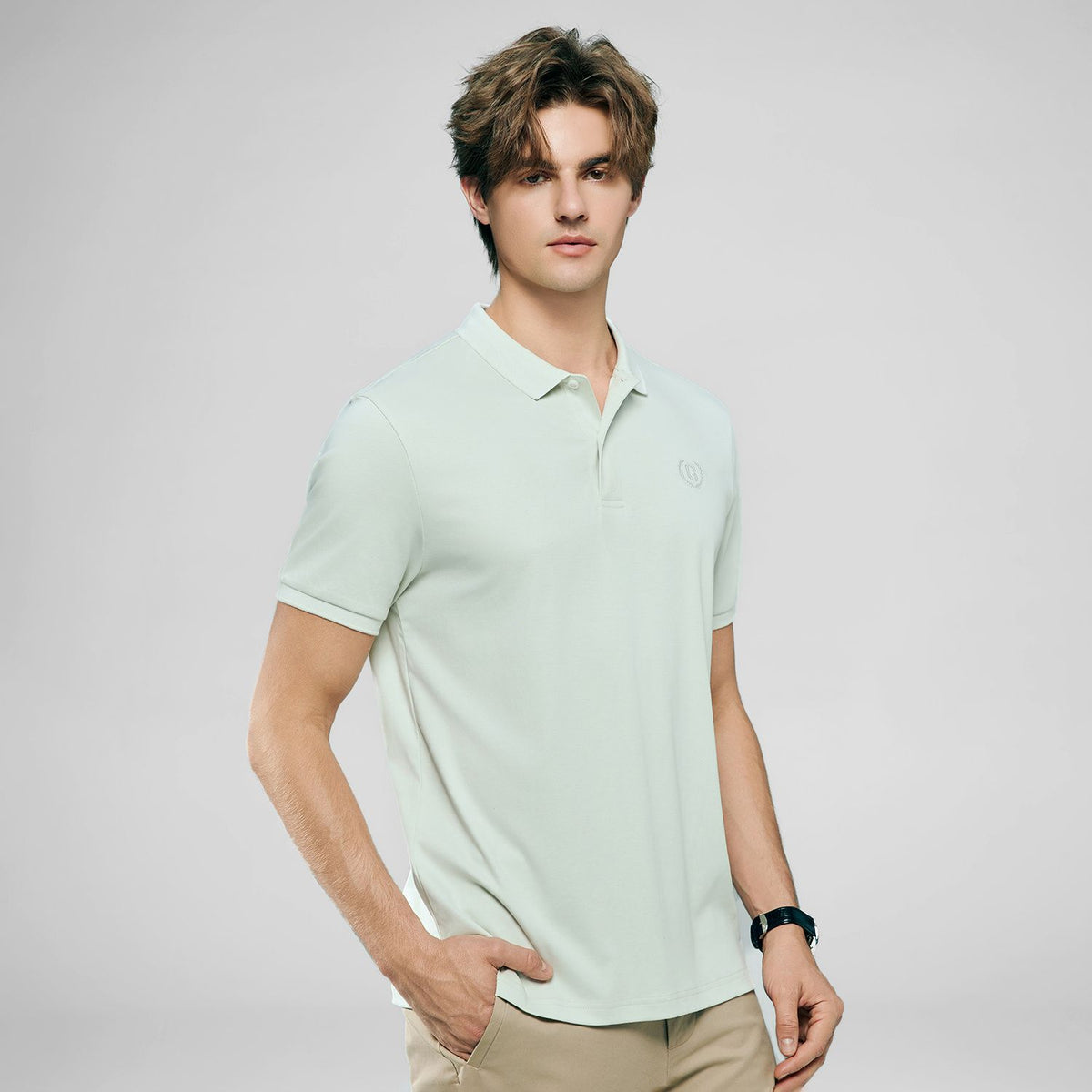 Men’s Liquid Touch Slim Fit Cotton Interlock Polo
