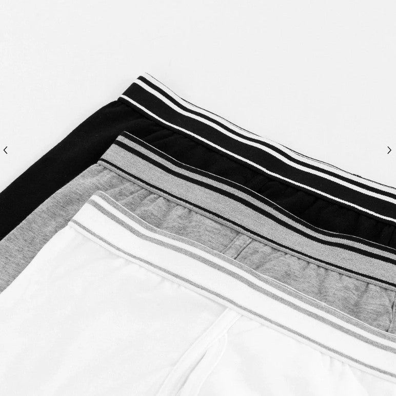 Men's Cotton Spandex Jersey 3-Pack Trunks