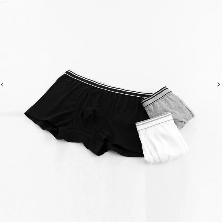 Men's Cotton Spandex Jersey 3-Pack Trunks