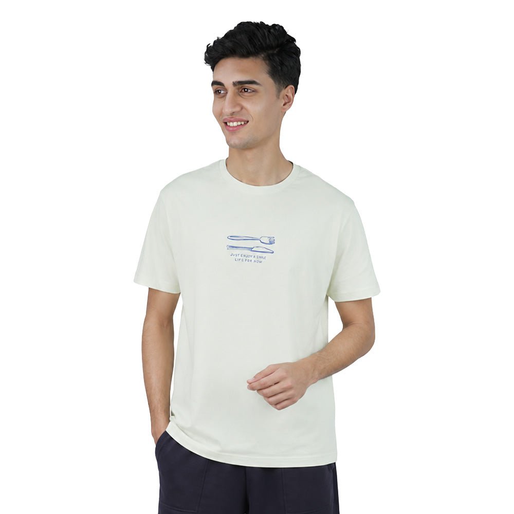 Men's Cotton Jersey Crew Neck Print Tee