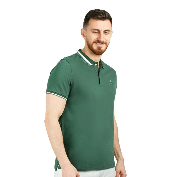 Men's Classic Slim Fit Polo with Signature Embroidery