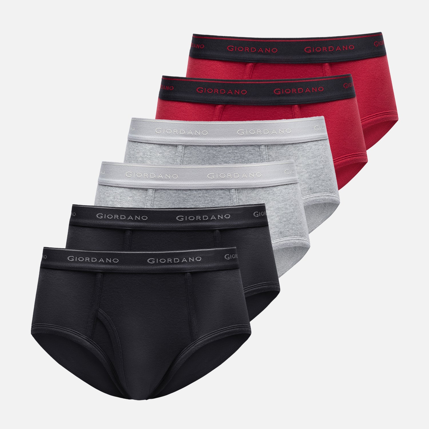 Men's Classic Cotton Rib Briefs 6-Pack Essentials
