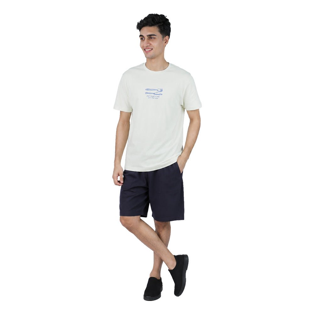 Men's Cotton Jersey Crew Neck Print Tee