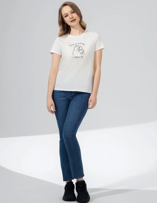 Women Cotton/Polyester Denim HGH Slim