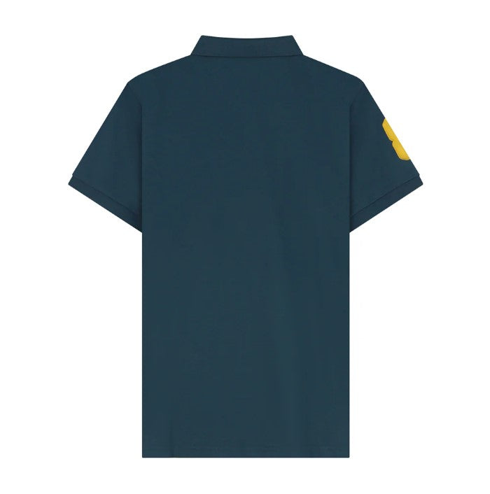 Men's Slim Fit Cotton Short Sleeve Napoleon Polo