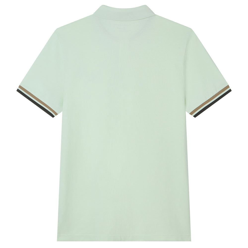 Men's Cotton Slim Performance Polo With Small Lion Embroidery