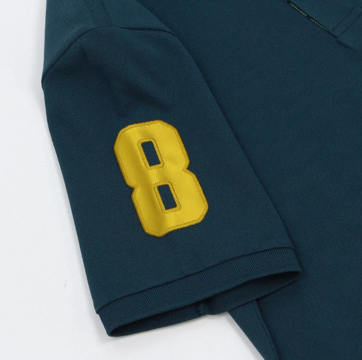 Men's Slim Fit Cotton Short Sleeve Napoleon Polo