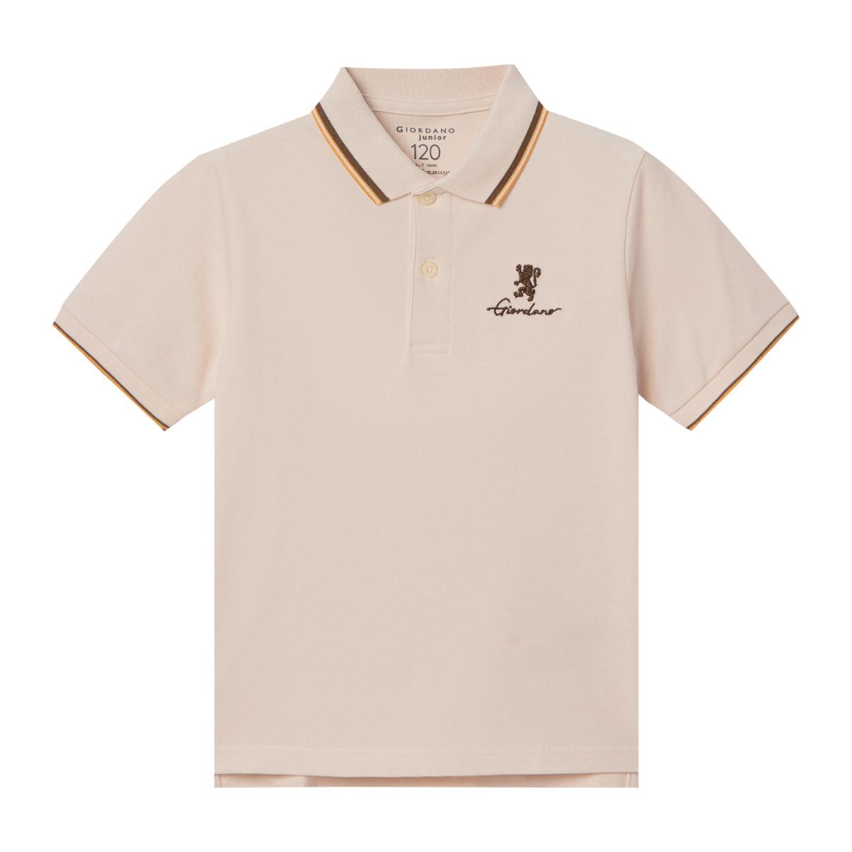 Junior's Slim Fit Cotton Pique Signature Embroidery Polo