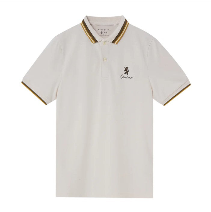 Men's Classic Slim Fit Polo with Signature Embroidery