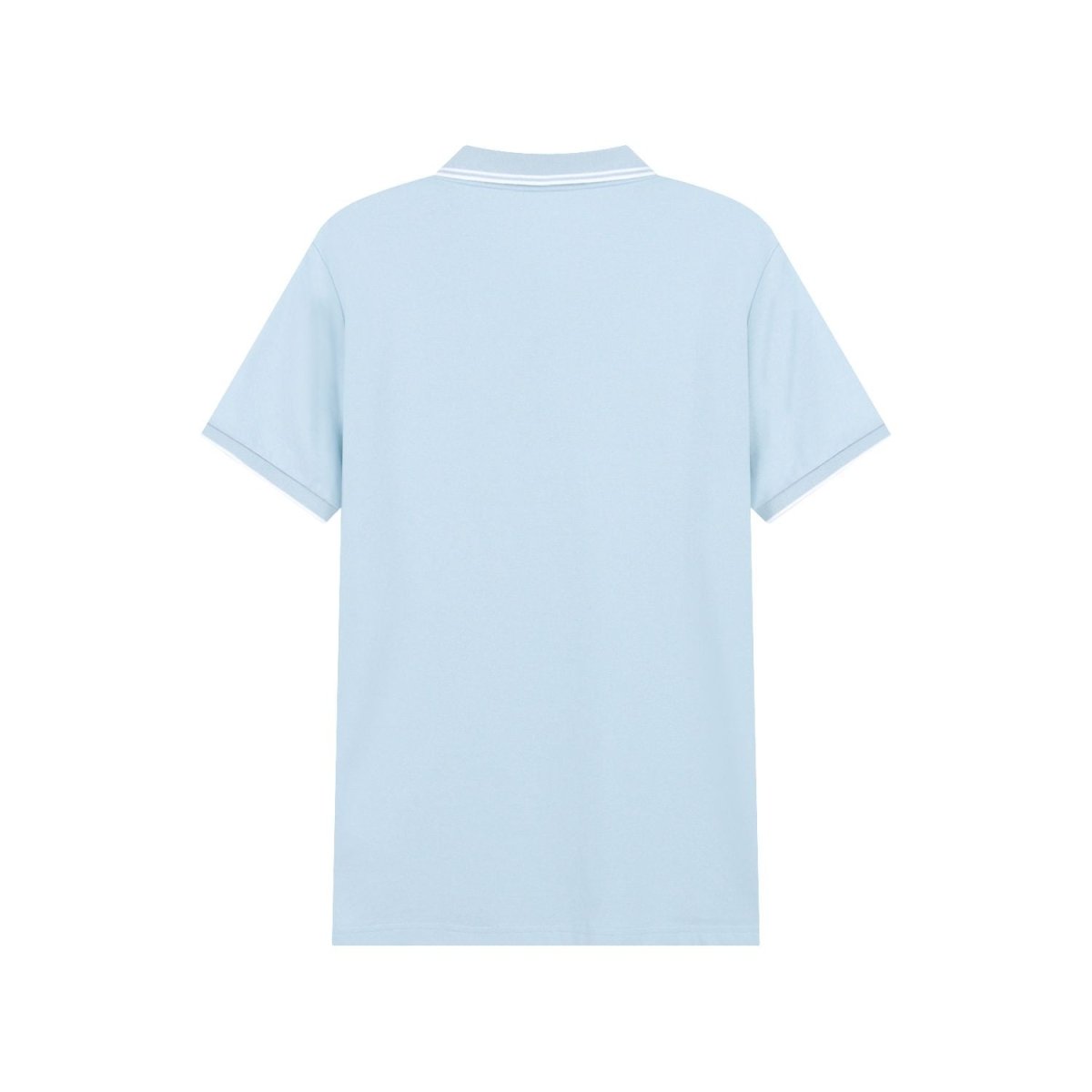 Men's Slim Pique Cotton Lycra Solid Polo with Flat Knit Collar