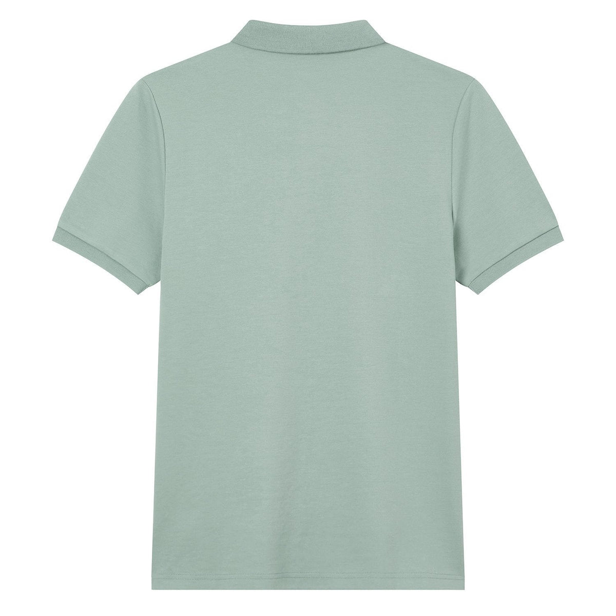 Men's Slim Fit Cool Touch Cotton Nylon Pique Flat Knit Collar Solid Polo