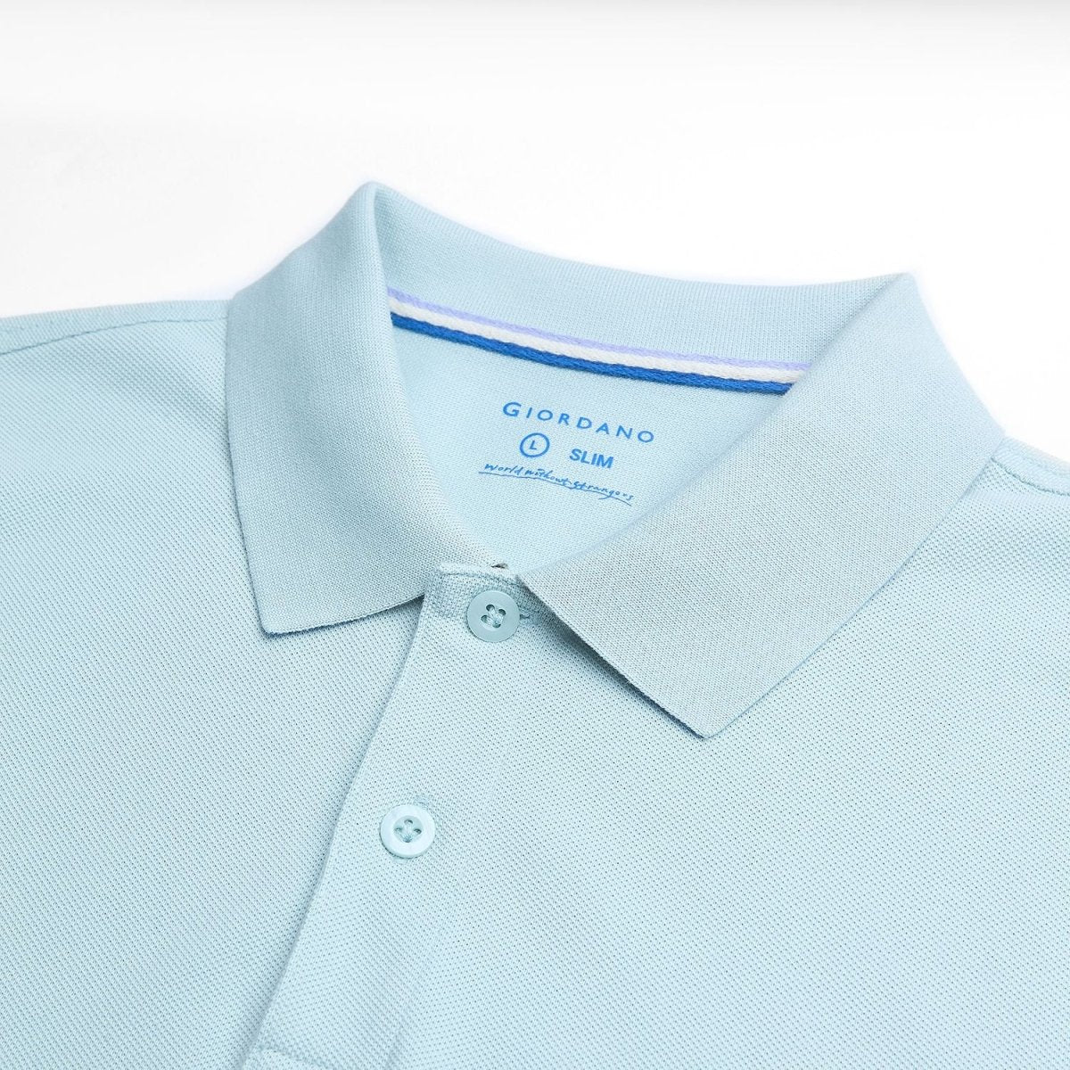 Men's Cotton Slim Performance Polo With Small Lion Embroidery