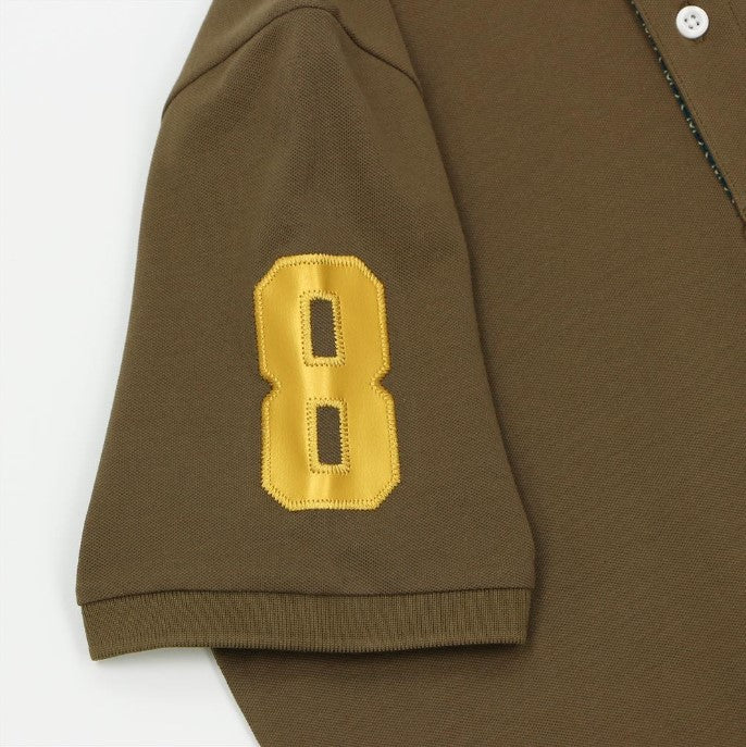 Men's 3D Lion Polo: Slim Fit, Bold Embroidery, Premium Pique