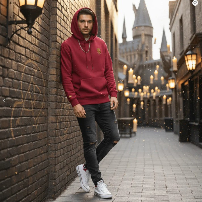 Men's Harry Potter Cotton Polyester Printed Hoodie - Limited Edition Collection