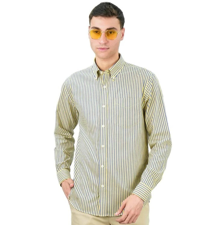 Men's Wrinkle-Free Long Sleeve Cotton Oxford Shirt
