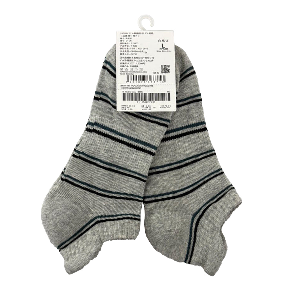 Unisex Lion Logo Socks: 2-Pack Cotton Blend Ankle Length