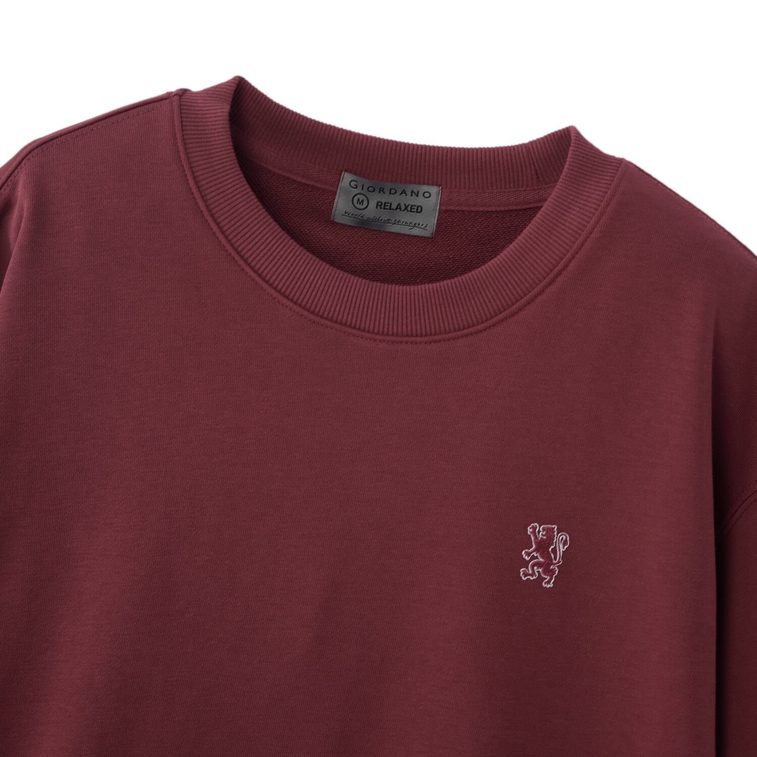 Men’s French Terry Crew Neck Relaxed Fit Sweatshirt