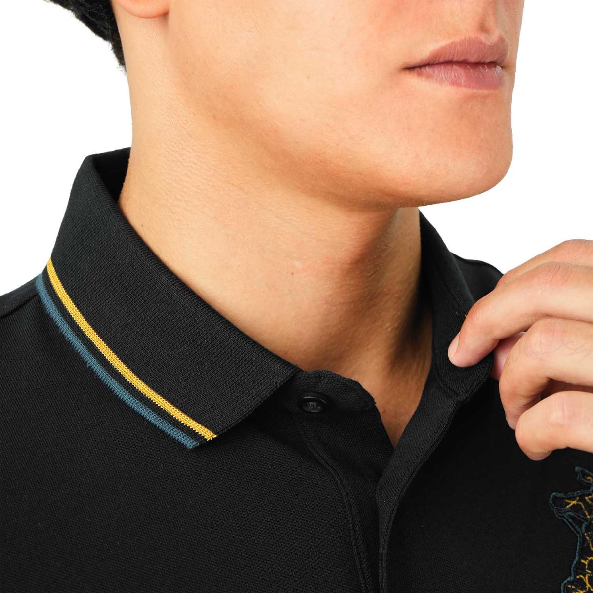 Men's Slim Fit Cotton Short Sleeve Napoleon Polo