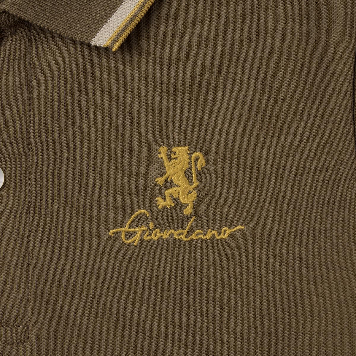 Junior's Slim Fit Cotton Pique Signature Embroidery Polo