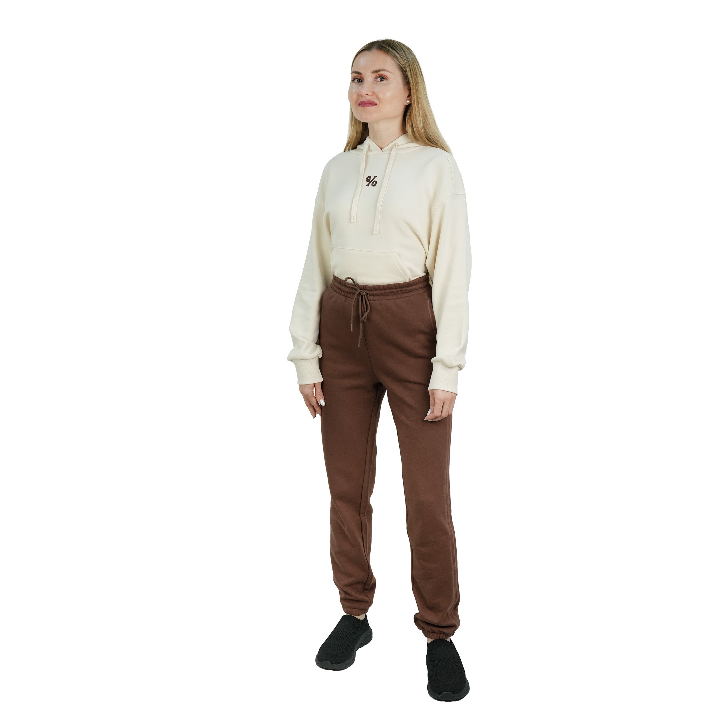 Women's Regular Fit Joggers: French Terry, High Waist Comfort