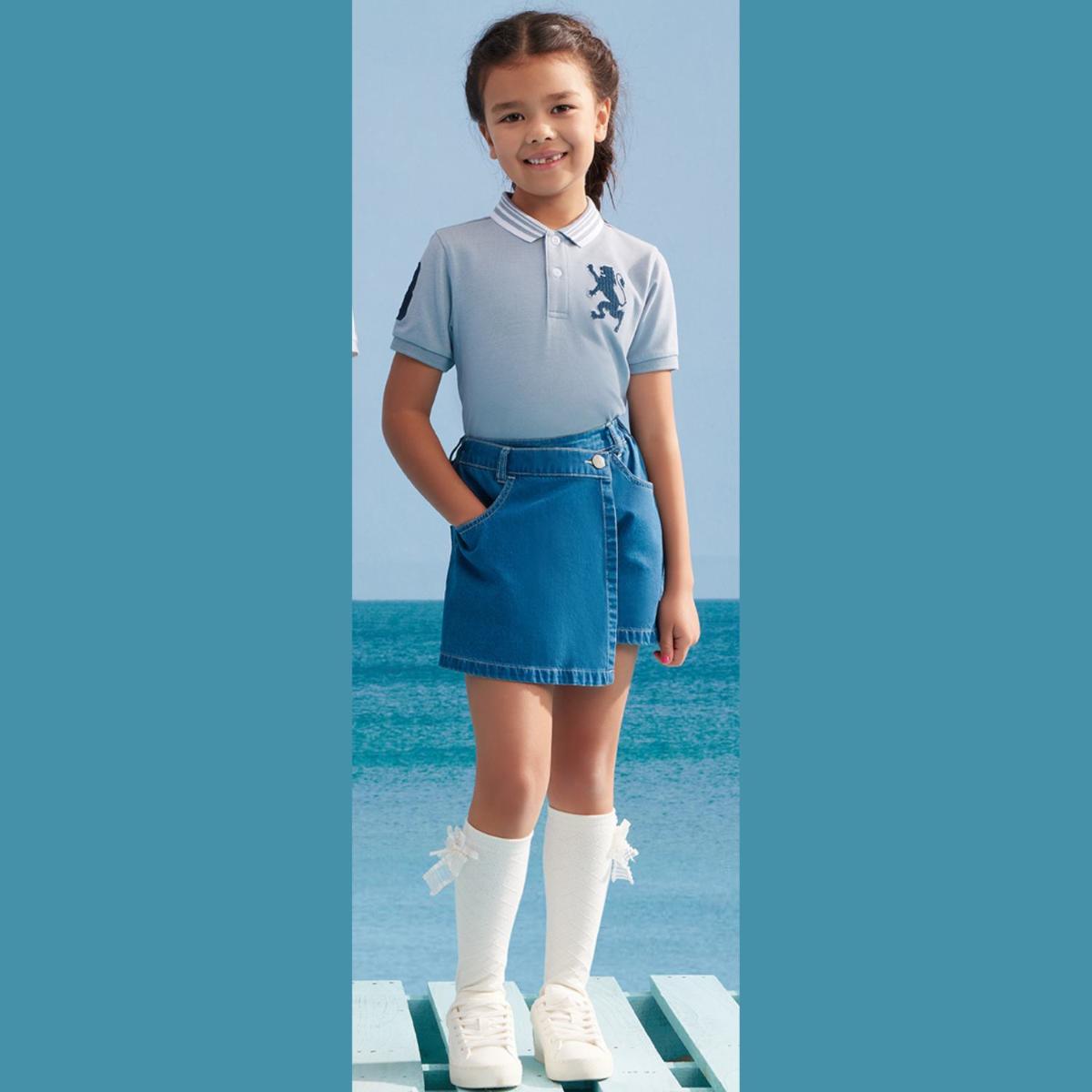 Kids' Lion Polo: 3D Embroidery, Comfort Piqué, Classic Style