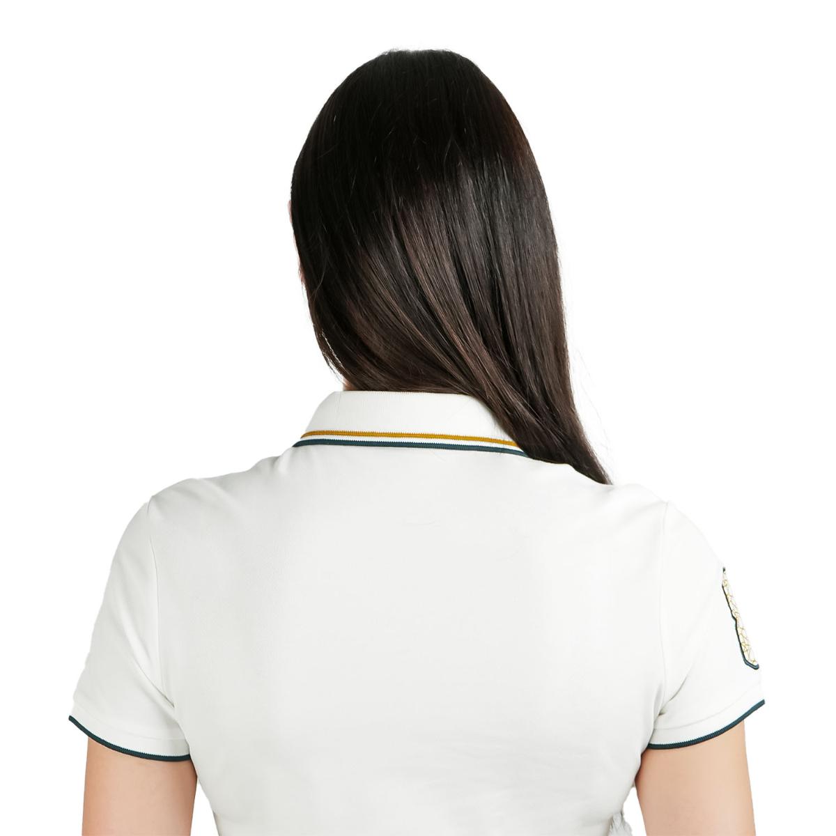 قميص بولو نابليون مطرز بقصّة Slim Fit للنساء