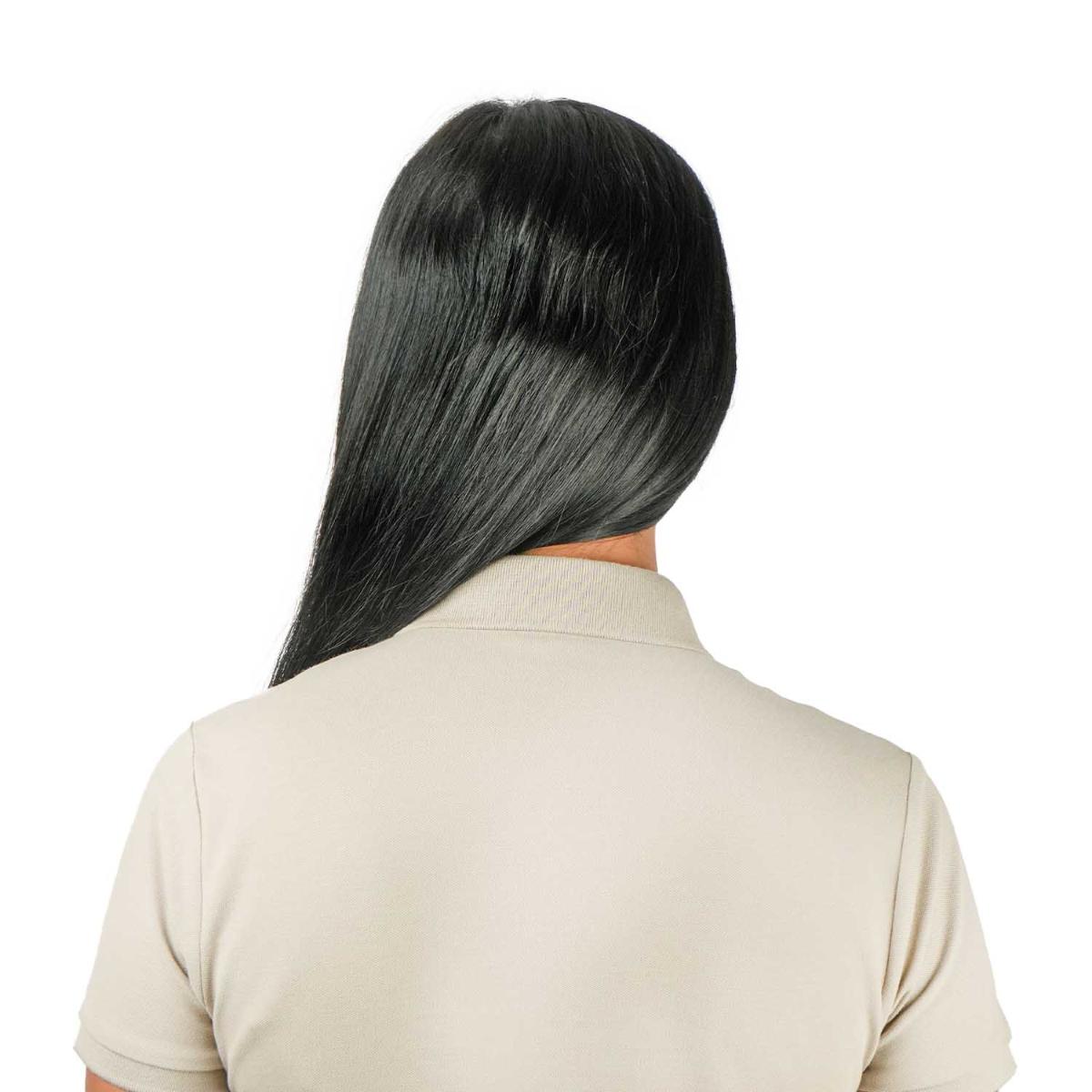 قميص بولو نسائي من القطن بيكيه مطرز بجرأة - قصة ضيقة، وأكمام قصيرة