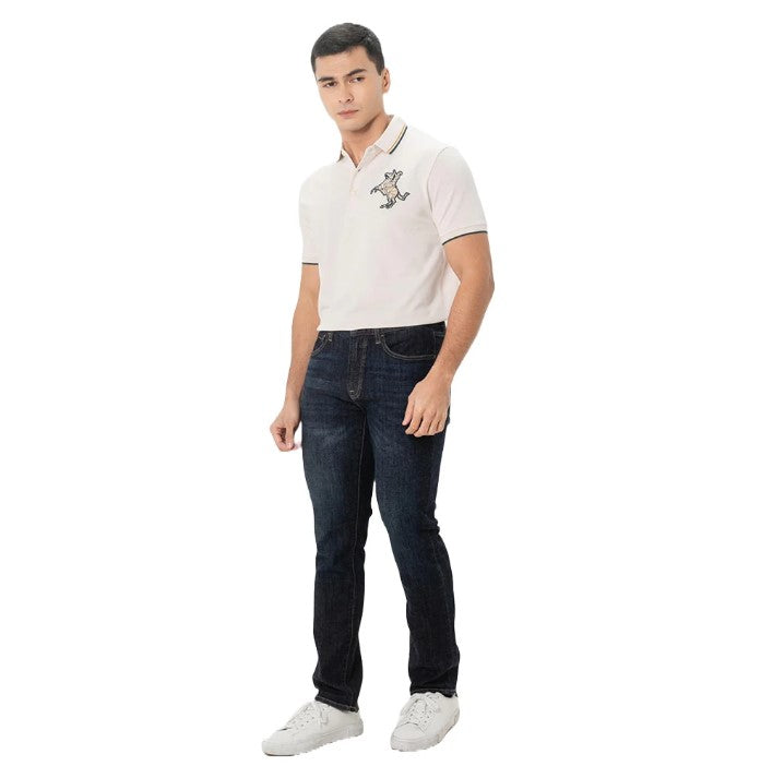 Men's Slim Fit Cotton Short Sleeve Napoleon Polo