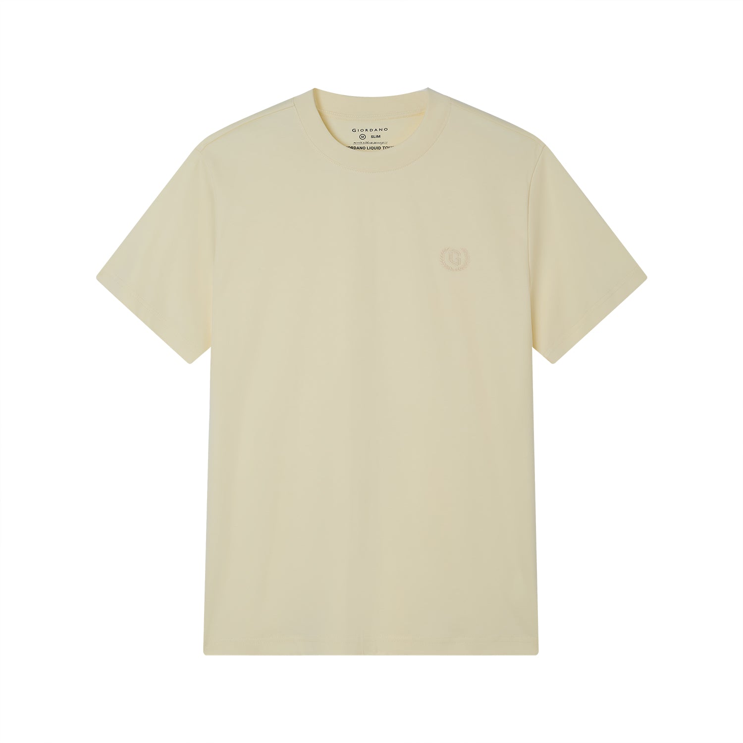 Men's Slim Fit Liquid Touch Cotton Crew Neck Tee