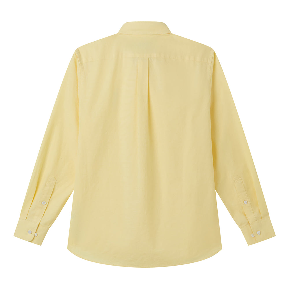 Men's Cotton Slim Oxford Shirt With Embroidery