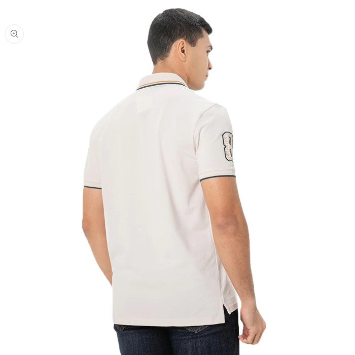 Men's Slim Fit Cotton Short Sleeve Napoleon Polo