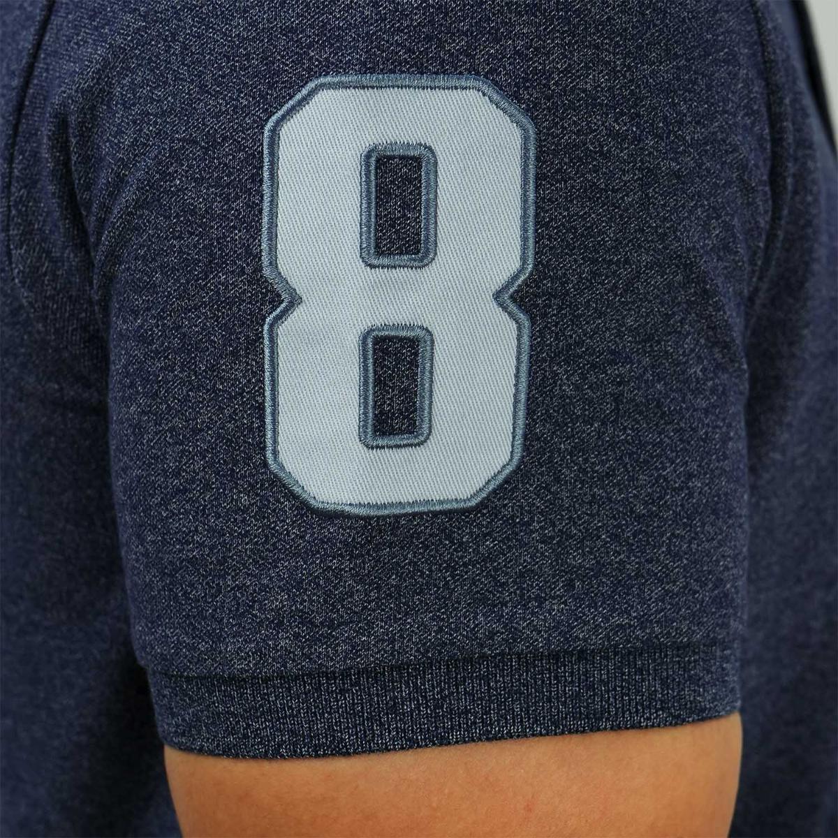 Men's 3D Lion Polo: Slim Fit, Bold Embroidery, Premium Pique