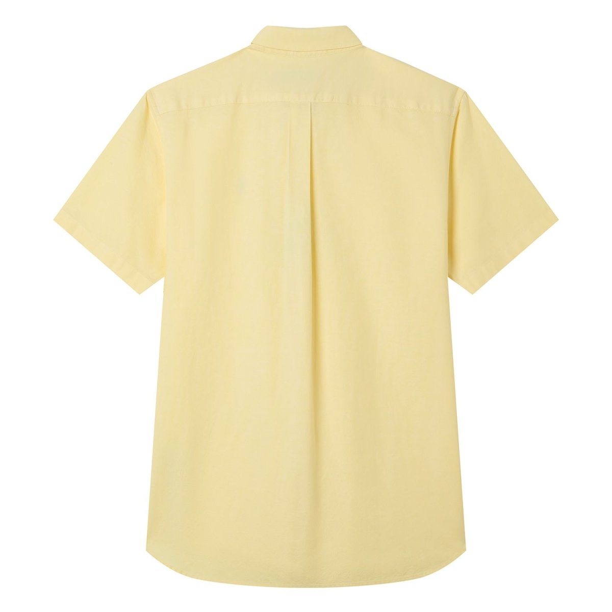 Men's Cotton Oxford Slim Fit Short-Sleeve Shirt with Embroidery